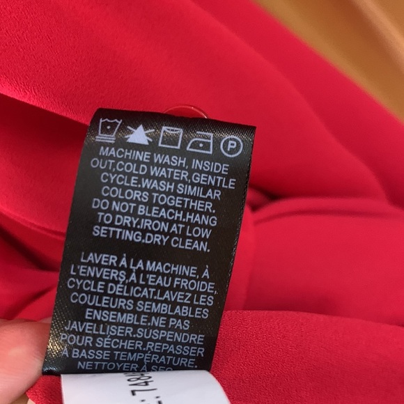 RW & Co. Chiffon Red Dress size M - Picture 9 of 16